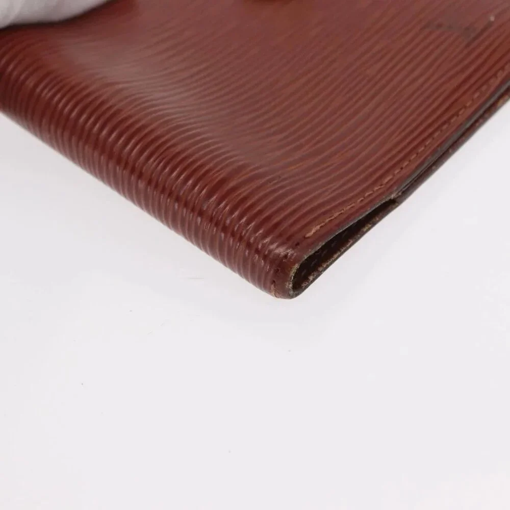 LOUIS VUITTON Epi Agenda PM Day Planner Cover Brown